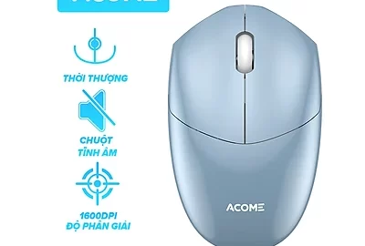 Khuyến mãi 36% chuột Máy Tính Không Dây Tĩnh Âm ACOME AM200 2.4GHz